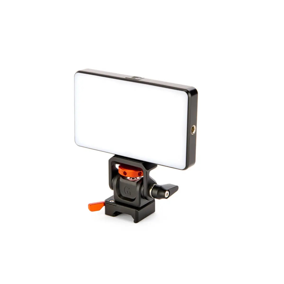 Phone holder with a reflective surface on a white background