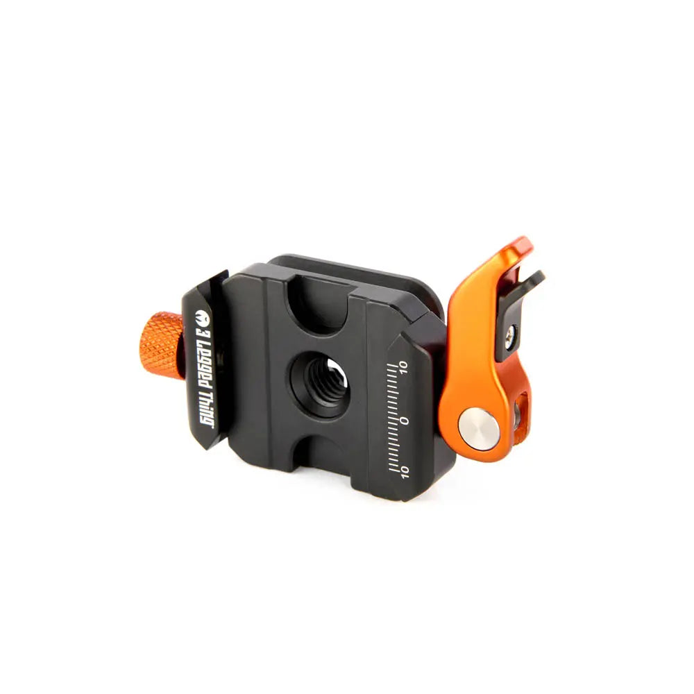 Black and orange tool with a brand logo on a white background