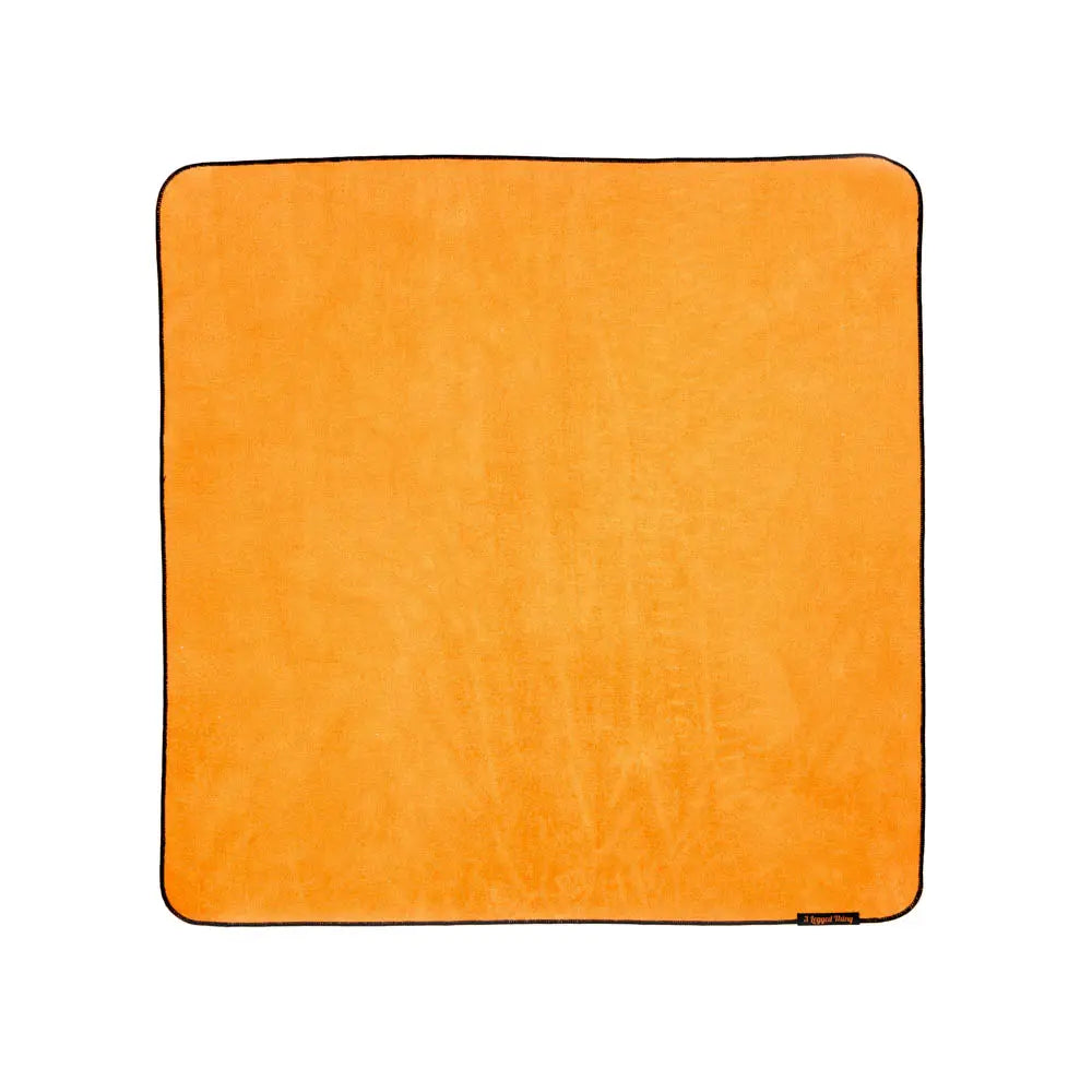 Orange blanket on a white background
