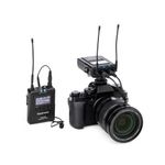 Saramonic UwMic9S Kit 1 Adavanced Wireless Lavalier Microphone System w/ DK3A Pro Lav, Li-Ion Power, Dual-Channel Cam-Mountable Receiver, HP Out and Hard Case