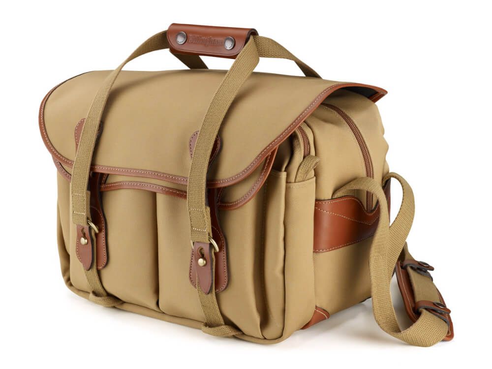 Image of Billingham 5 Series 335 Shoulder Camera Bag - Khaki Canvas / Tan Leather