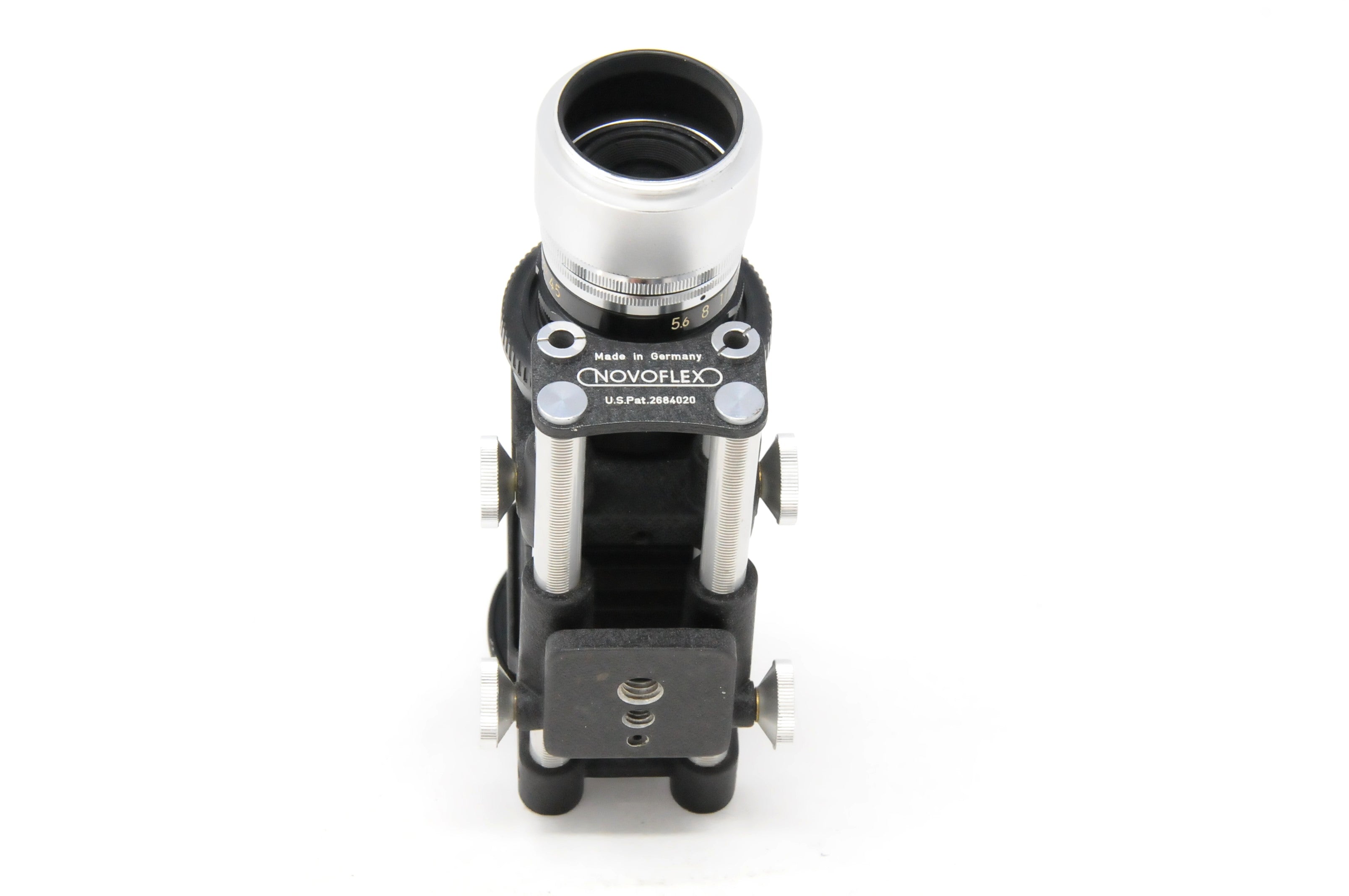 Used Novaflex Macro bellows fitted with Nikkor 80mm Flat field lens for Canon FD (SH39284)