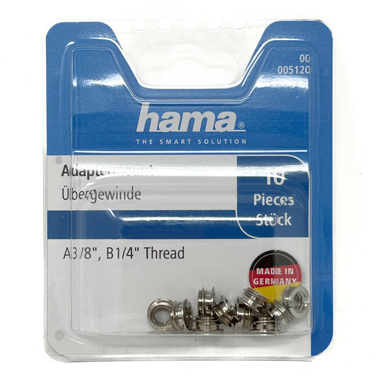 Hama packaging of metal eyelets with clear plastic window