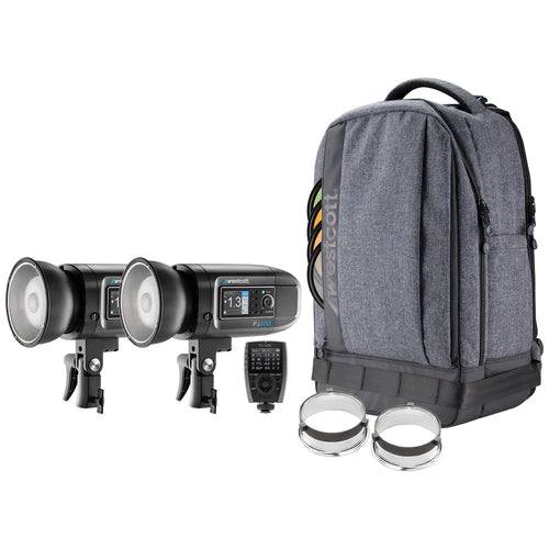 Westcott FJ400 Strobe 2-Light Backpack Kit with FJ-X3 M Universal Wireless Trigger (4713M)