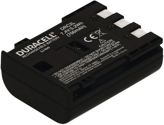 Duracell Canon NB-2L Battery for EOS 350D, 400D, PowerShot G7 & G8 (7.4V 650mah)