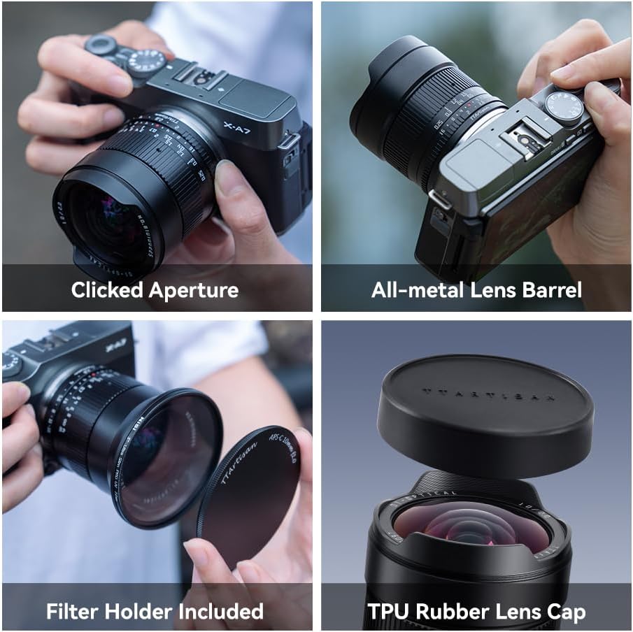 TTArtisan APS-C 10mm F2 Metal Bodied Lens Compatible with Sony E Mount Wide Angle Lens