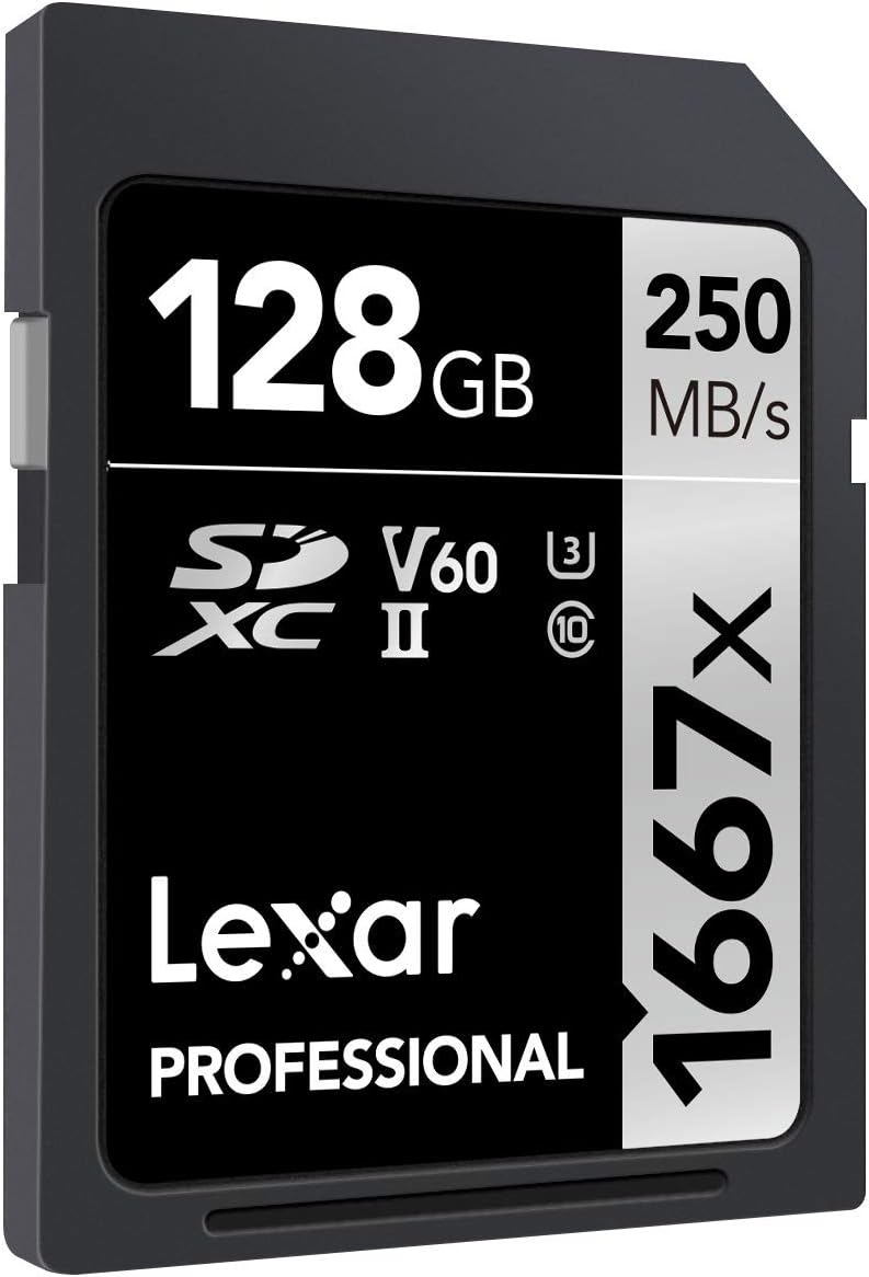 Lexar Professional 128GB 1667x SD XC UHS-II memory Card