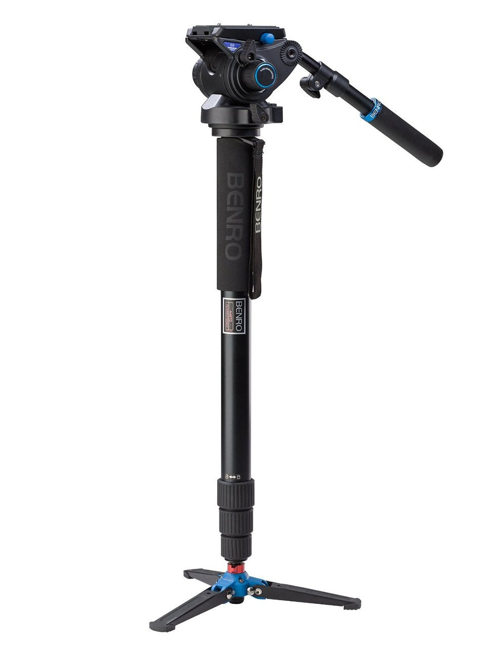 Product Image of Benro A48TDS6 Series 4 Aluminum Monopod with 3-Leg Locking Base and S6 Video Head