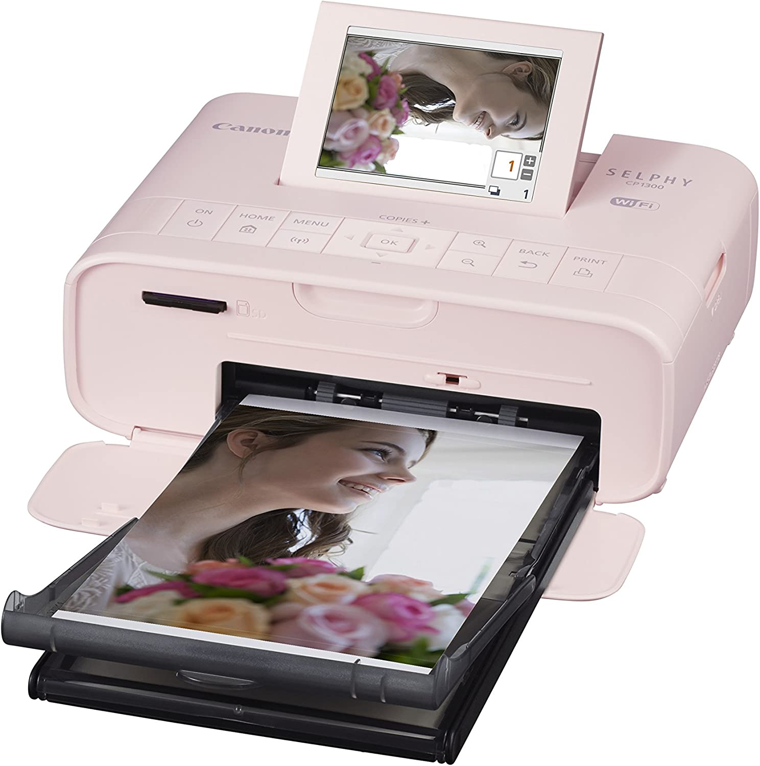 Product Image of CLEARANCE Canon SELPHY CP1300 Compact Photo Printer - Pink