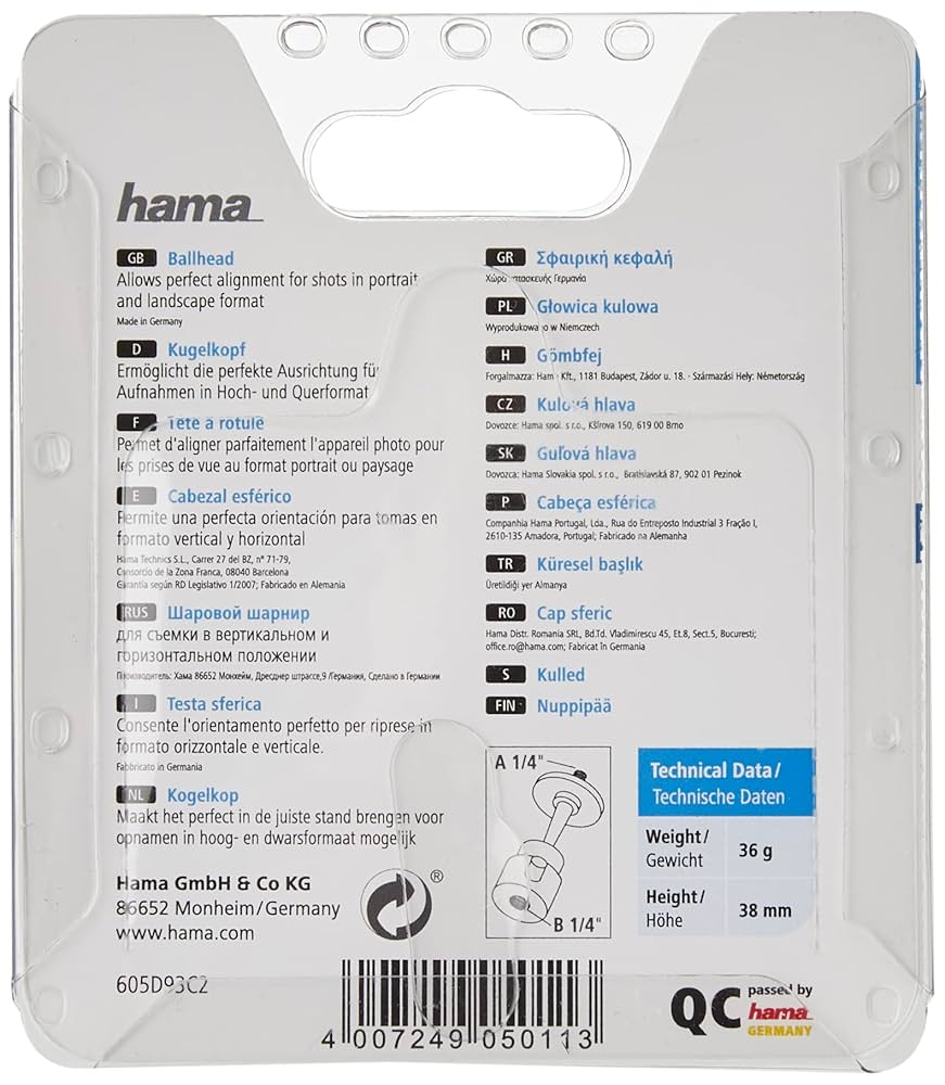 Hama 5011 Mini Ball and Socket Head 38mm