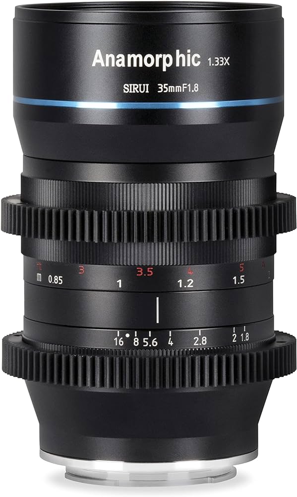 Sirui 35mm F1.8 Anamorphic 1.33X Lens & Mount Adapter for Canon EF-M