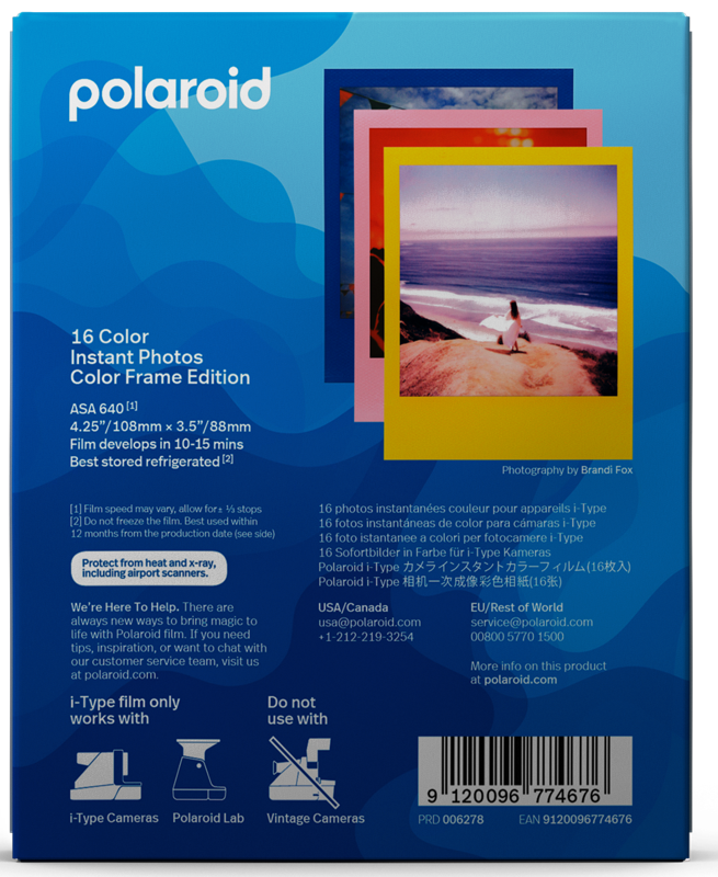 Polaroid Film Couleur pour 600 - 12 Pack