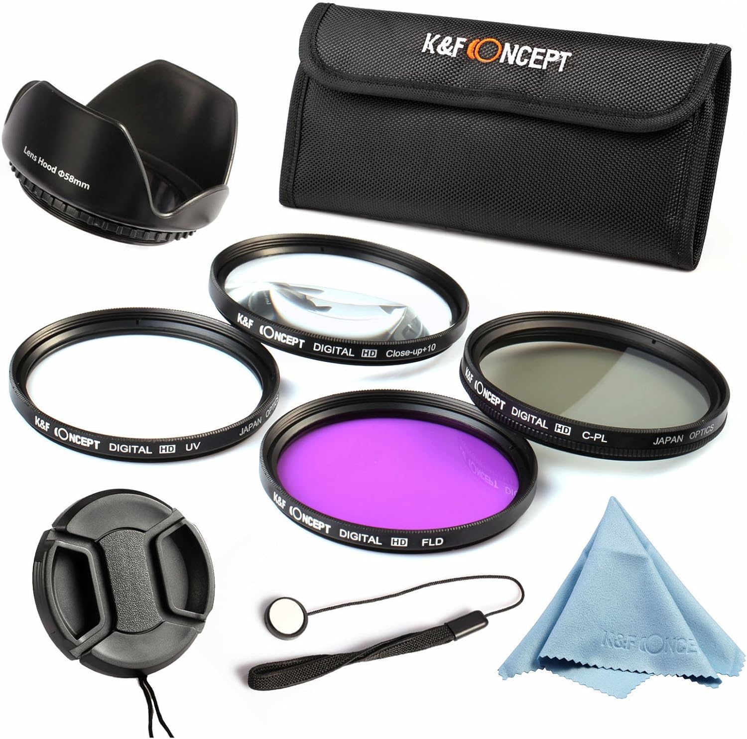 K&F Concept 52MM UV+CPL+FLD+4,4, Filter Kit