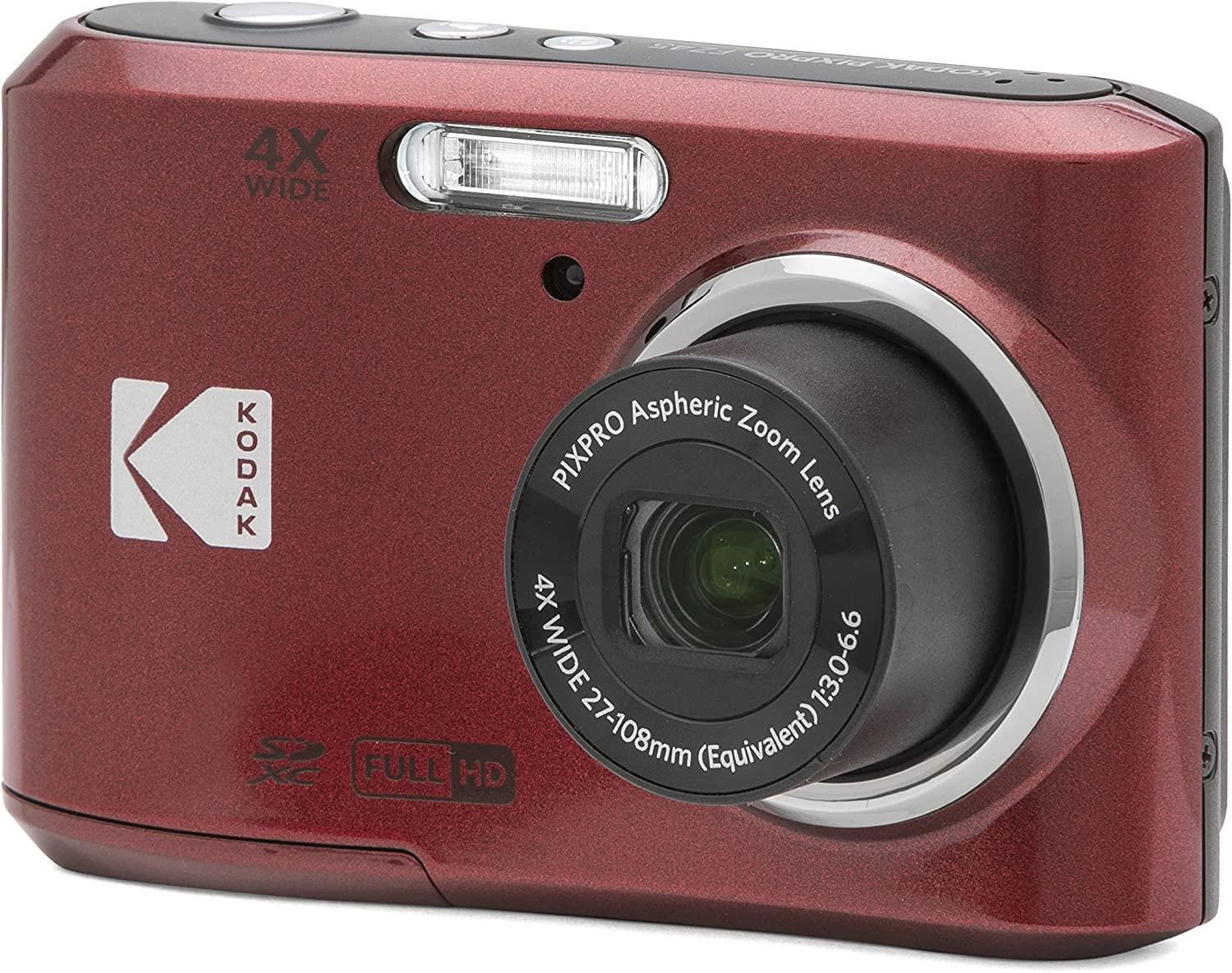Product Image of Kodak PIXPRO FZ45 16MP Digital Camera - Red