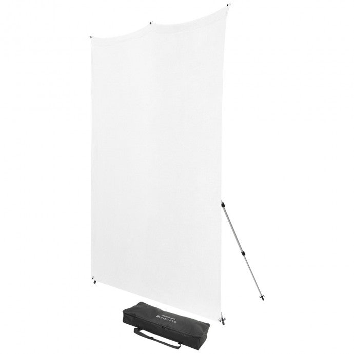 Clearance X-Drop Pro Wrinkle-Resistant Sweep Backdrop Kit  8'X8' High Key White