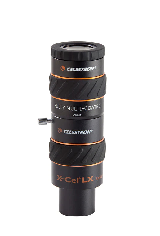 Celestron X-CEL LX 1.25" 3X Barlow Lens Black 93428