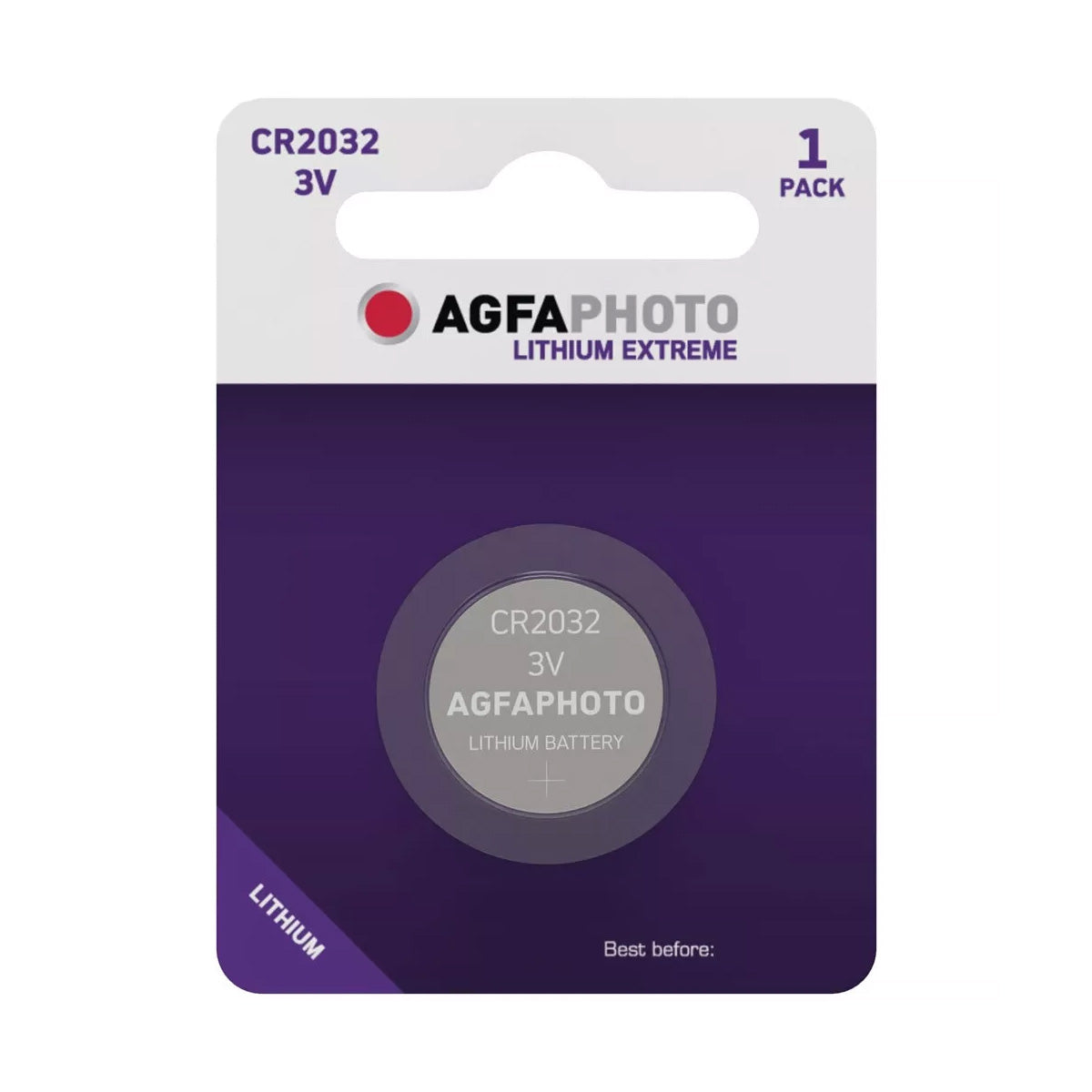 AgfaPhoto CR 2032 Lithium Button Cell Battery