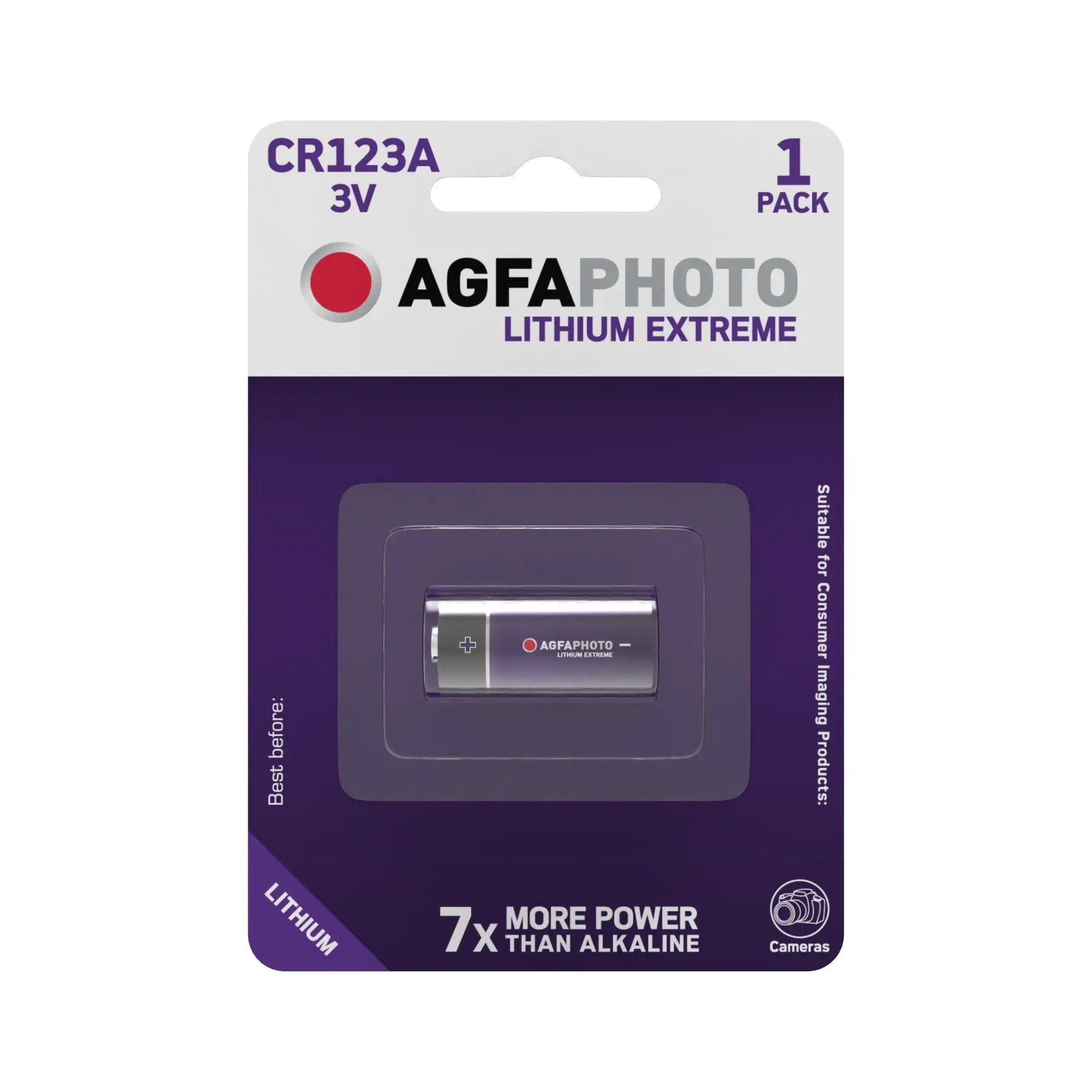 AgfaPhoto CR123 Lithium Battery