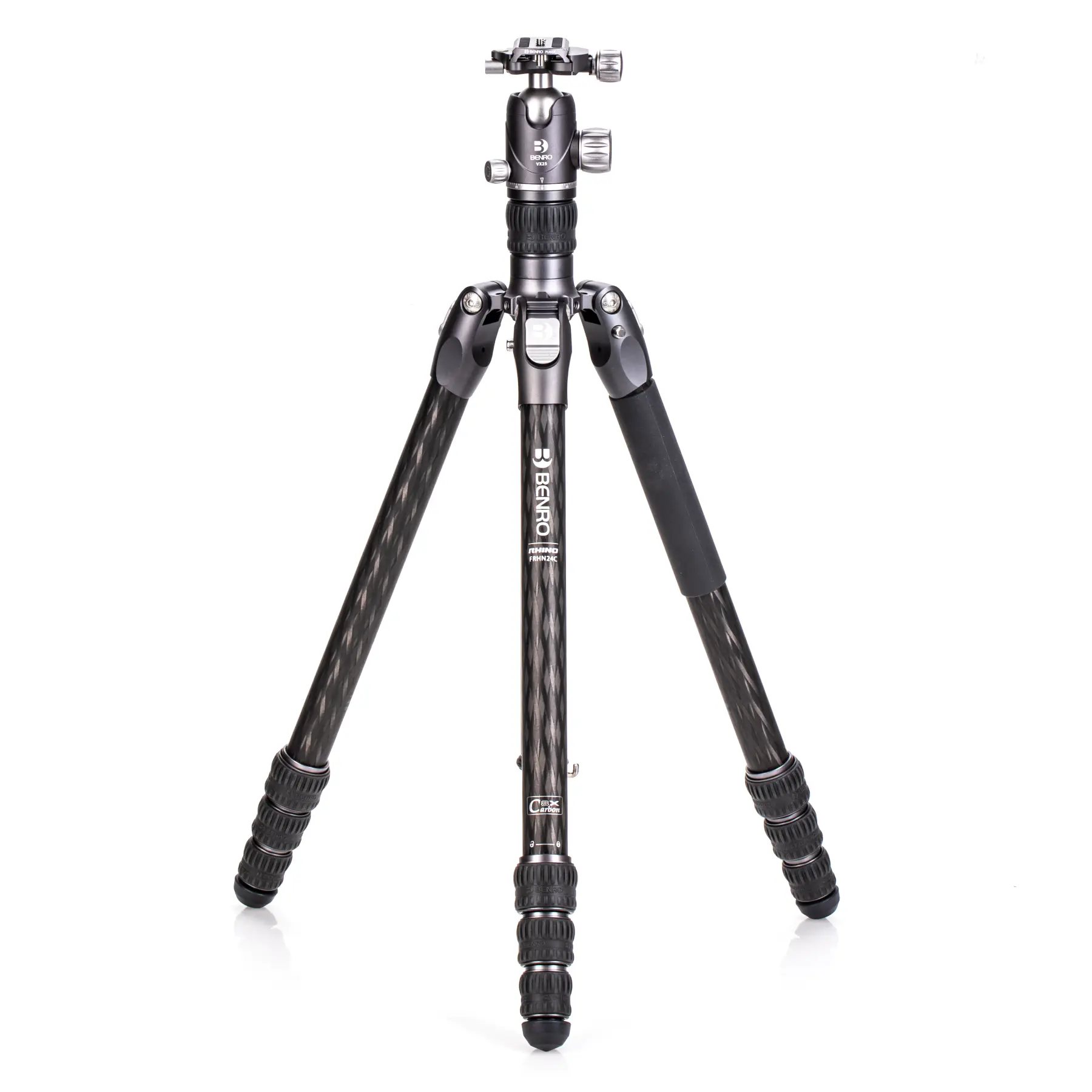 Benro Rhino Carbon Fiber Two Series Travel Tripod with VX25 Head (FRHN24CVX25)