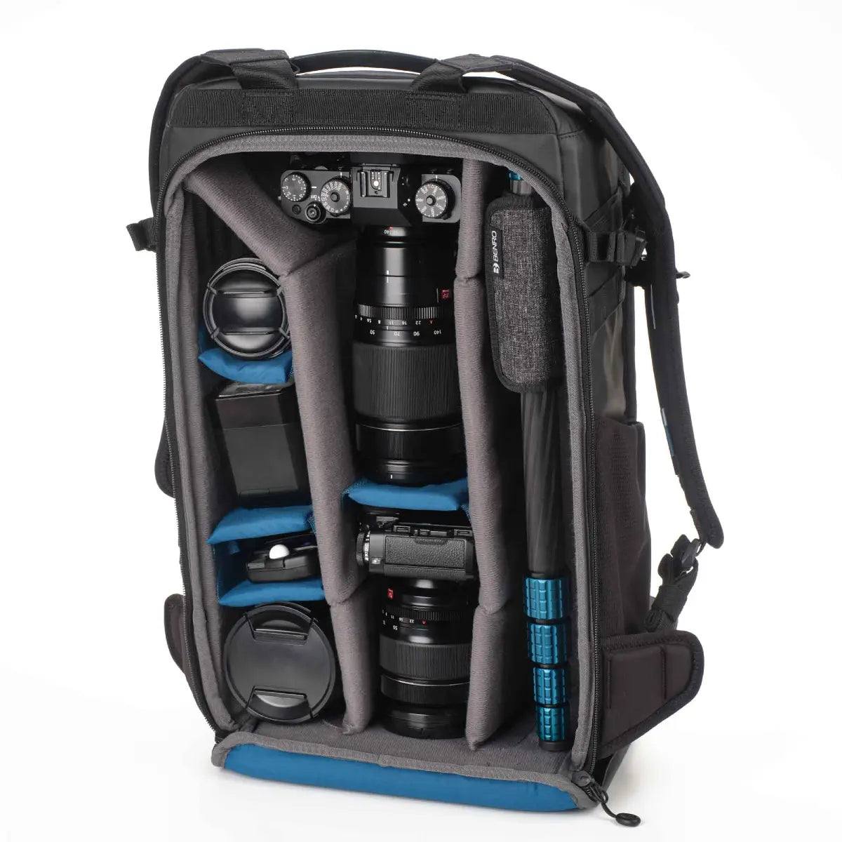 Benro Super Slim 09C Carbon Monopod inside camera big