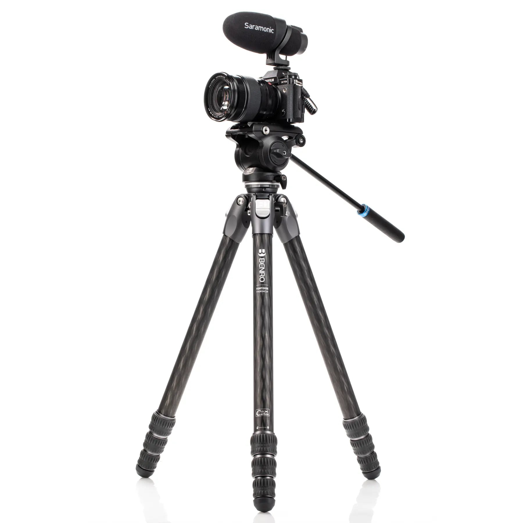 Benro Tortoise 34CLV Carbon Fiber Tripod with S4PRO Video Head Kit