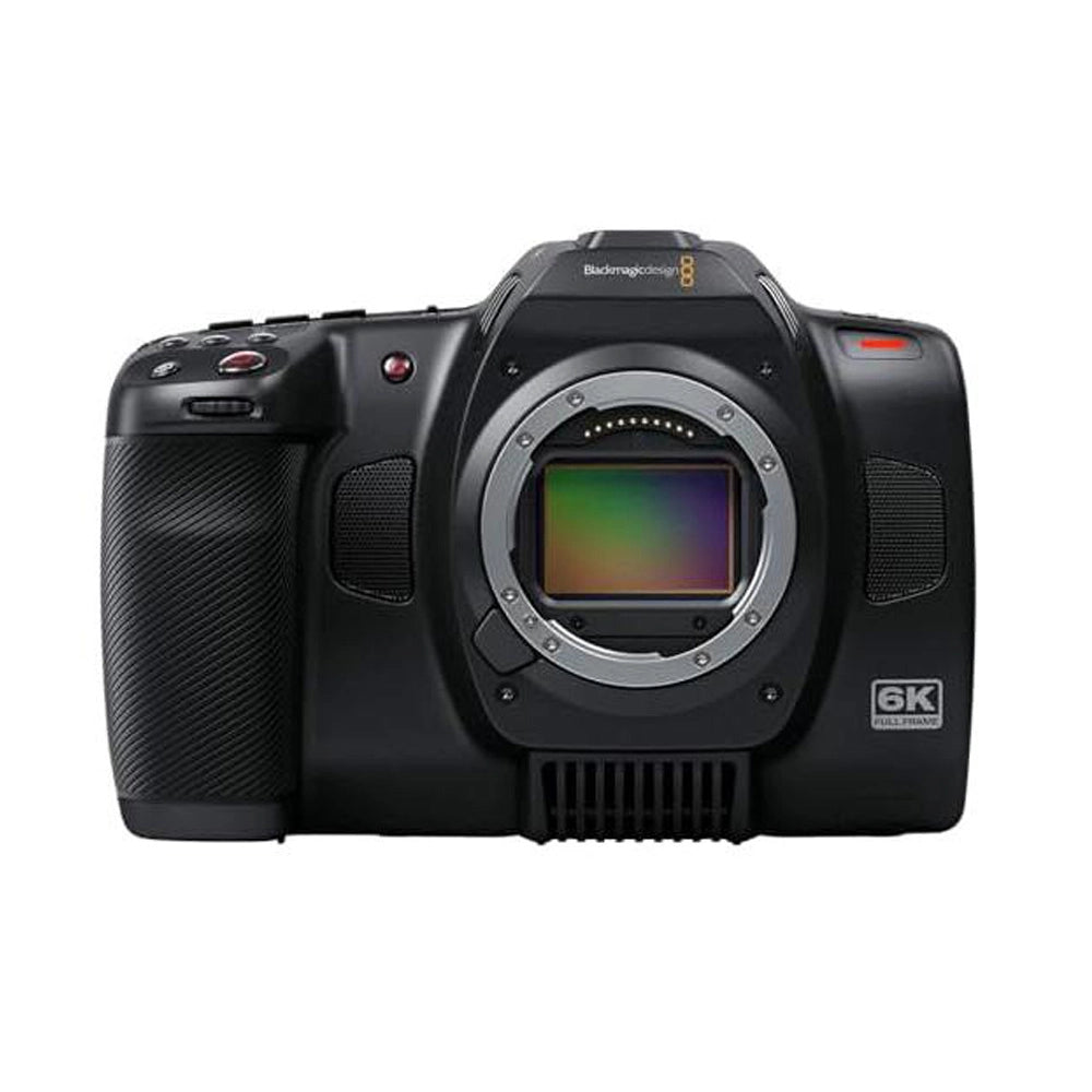 Blackmagic Design Cinema Camera 6K Full Frame L-Mount Film Camera front angle