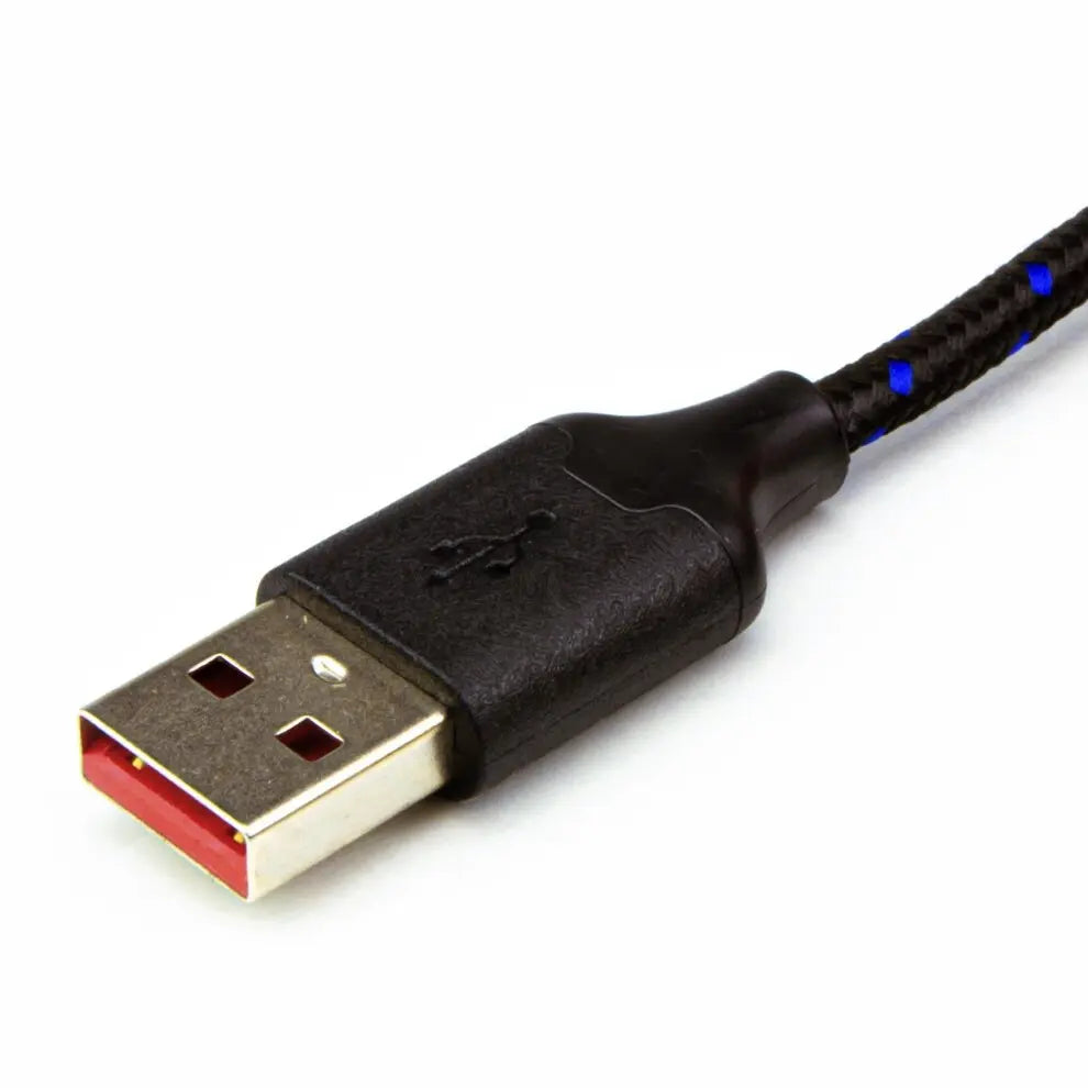 Close-up of a USB cable on a white background