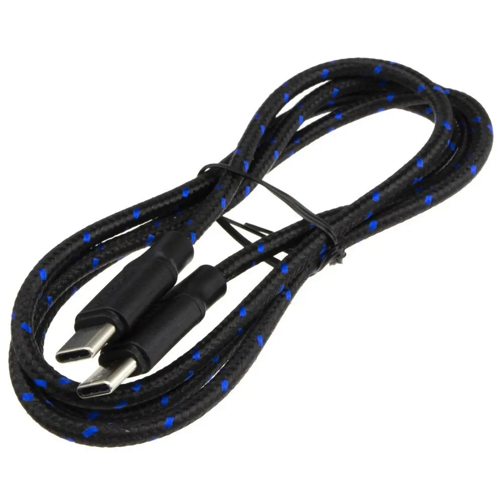 Braided 20AWG USB PD Type C To Type C Fast Charge 3A+ Charging Cable 1m Black product photo