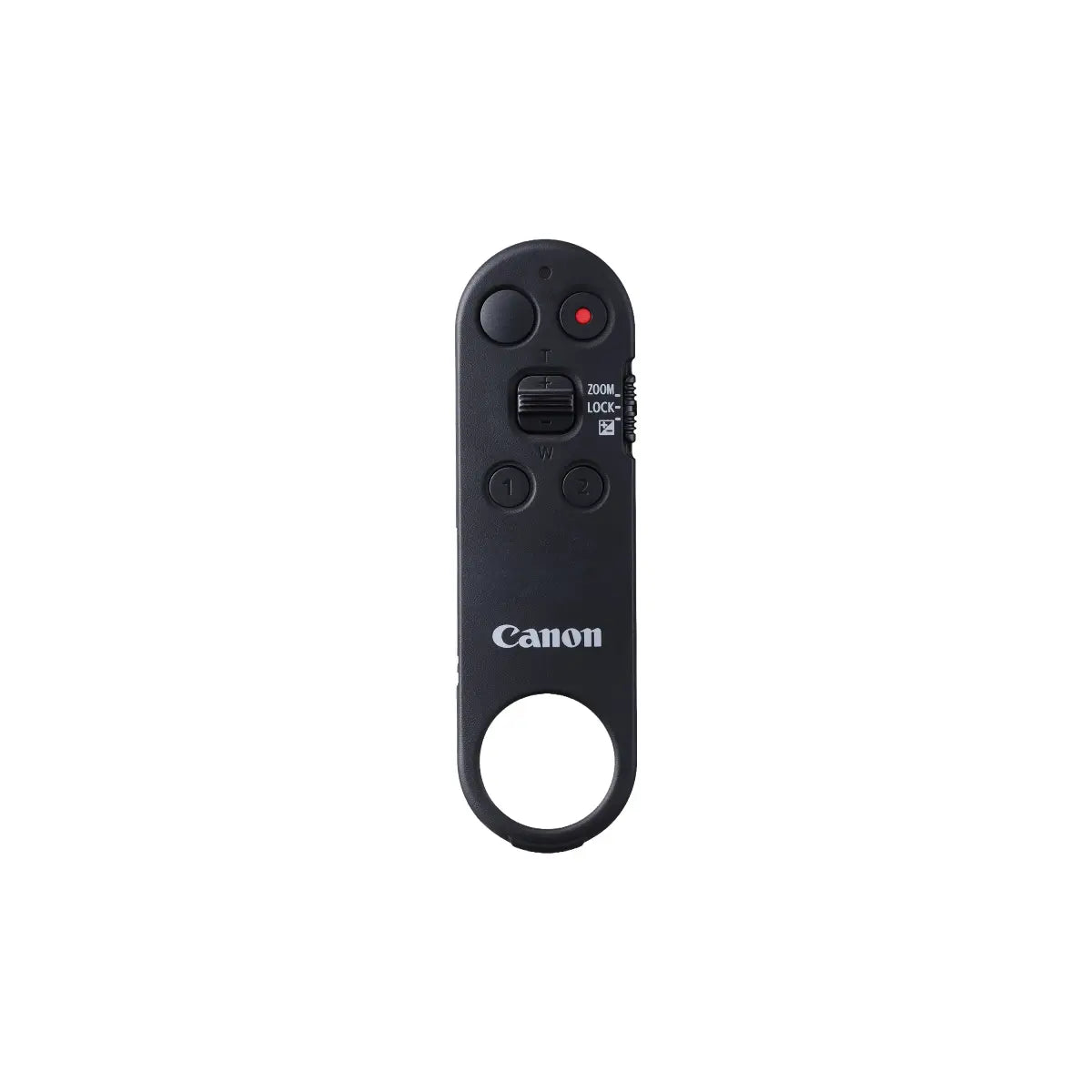 Canon camera remote control on a white background