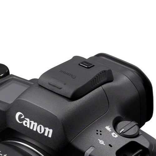 Canon ER-SC3 Shoe Cover with Lock Mechanism product photo top angle on camera