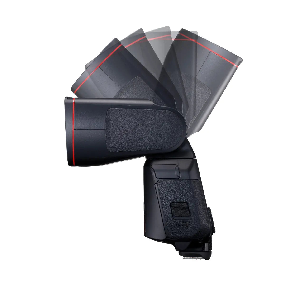 Canon Speedlite EL-1 (Ver.2) Flashgun side angle of variouse rotation stages