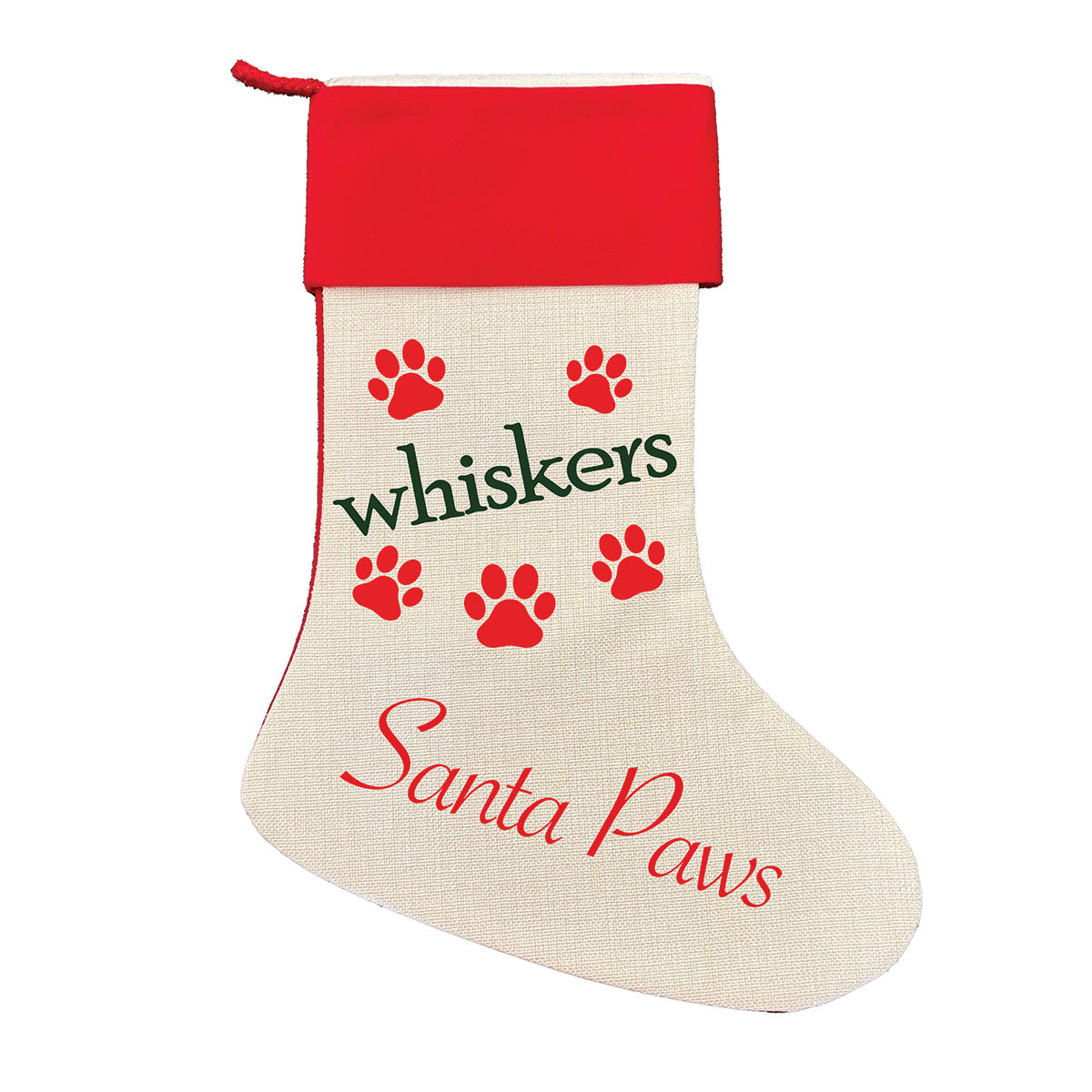 Personalized Christmas Santa Pet Stocking