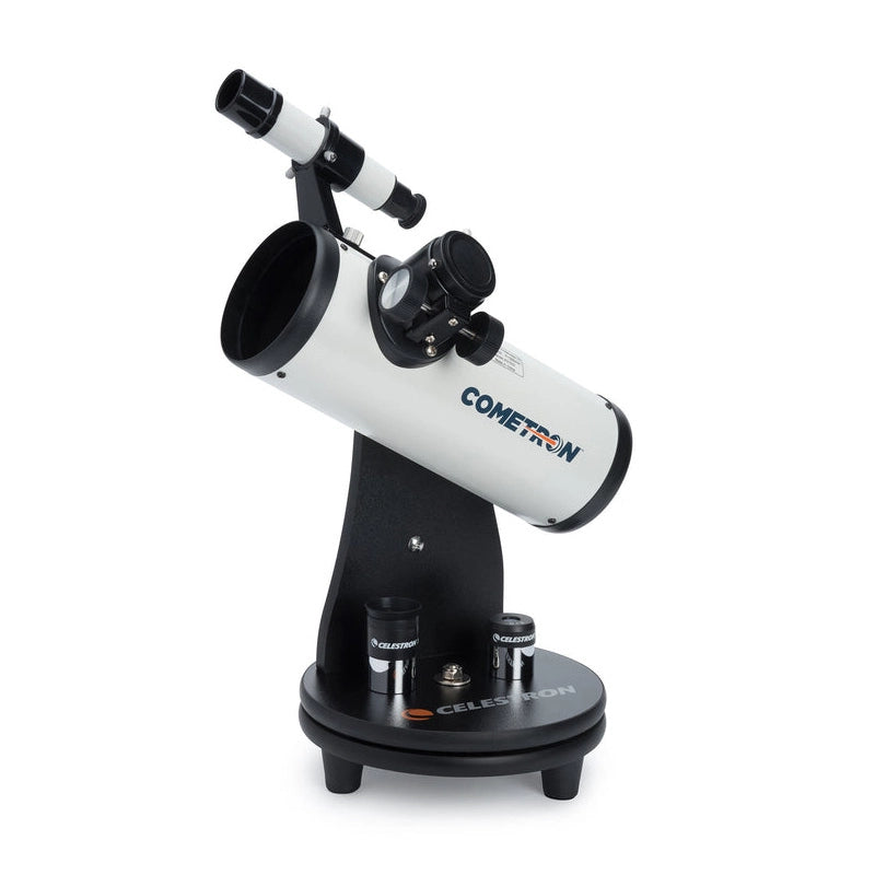 Celestron Cometron Firstscope Telescope side angle with lenses