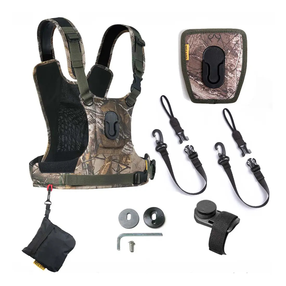 Cotton Carrier G3 Camera Harness - 1 Camera & 1 Binocular Harness - Camo