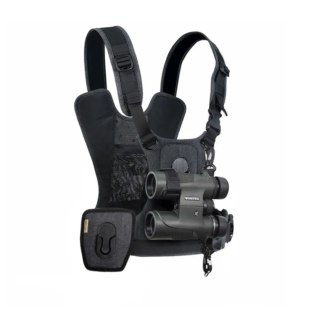 Cotton Carrier G3 Camera Harness - 1 Camera & 1 Binocular Harness - Grey