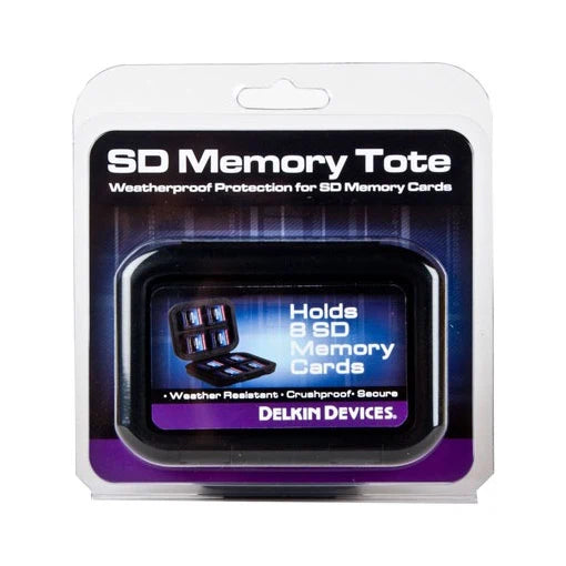 DELKIN Weather resistant SD memory card tote - holds 8