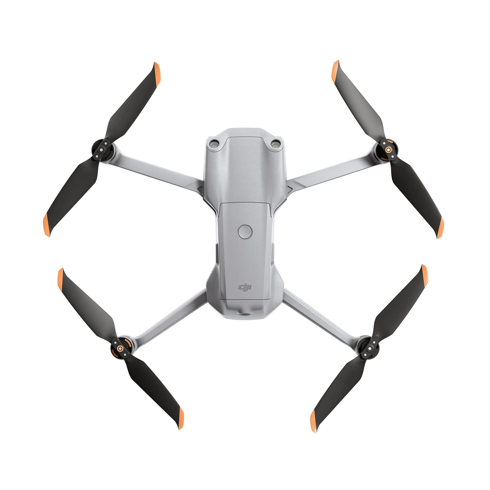 DJI Air 2S Drone with propellers extended top angle