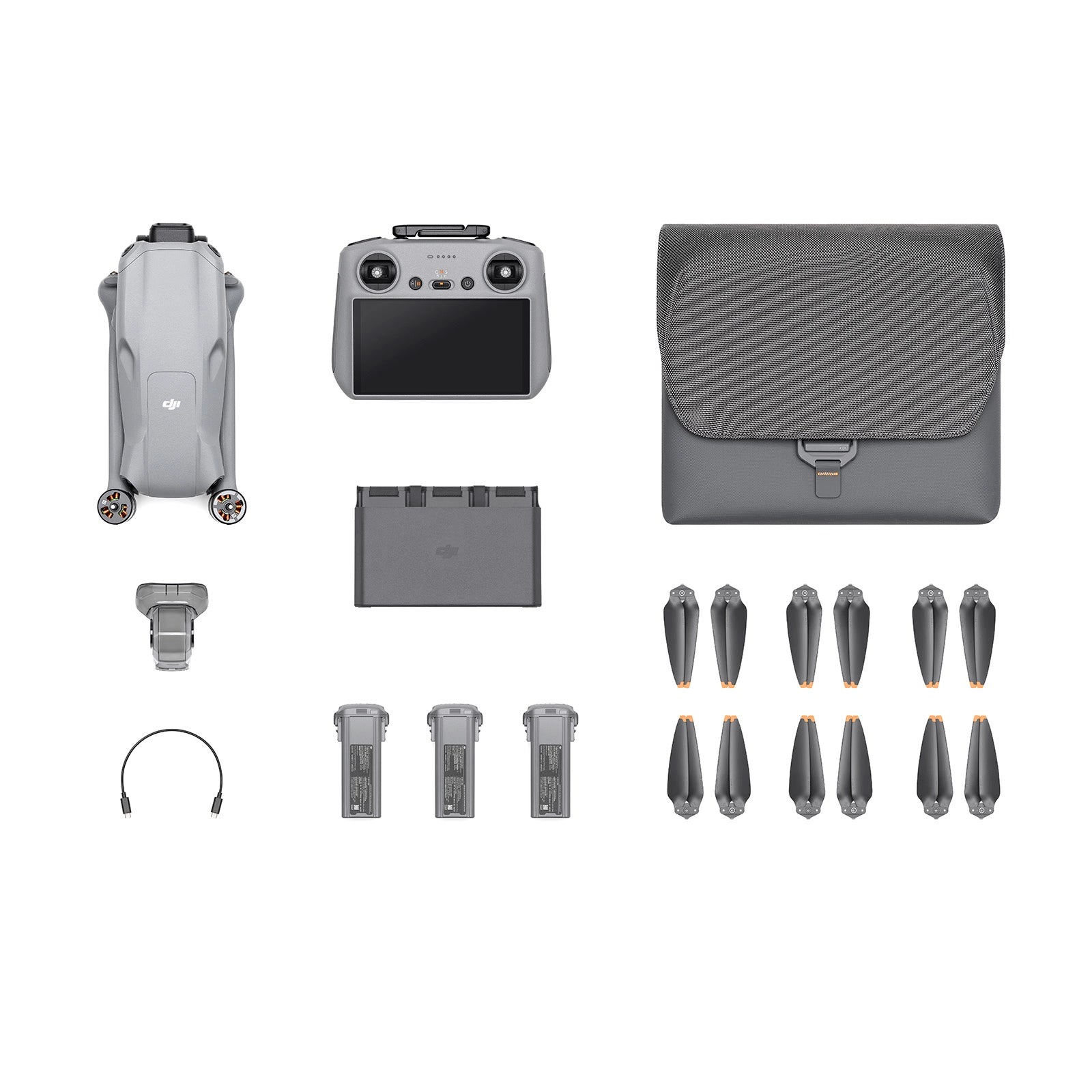 DJI Air 3 Fly More Combo RC 2 contents