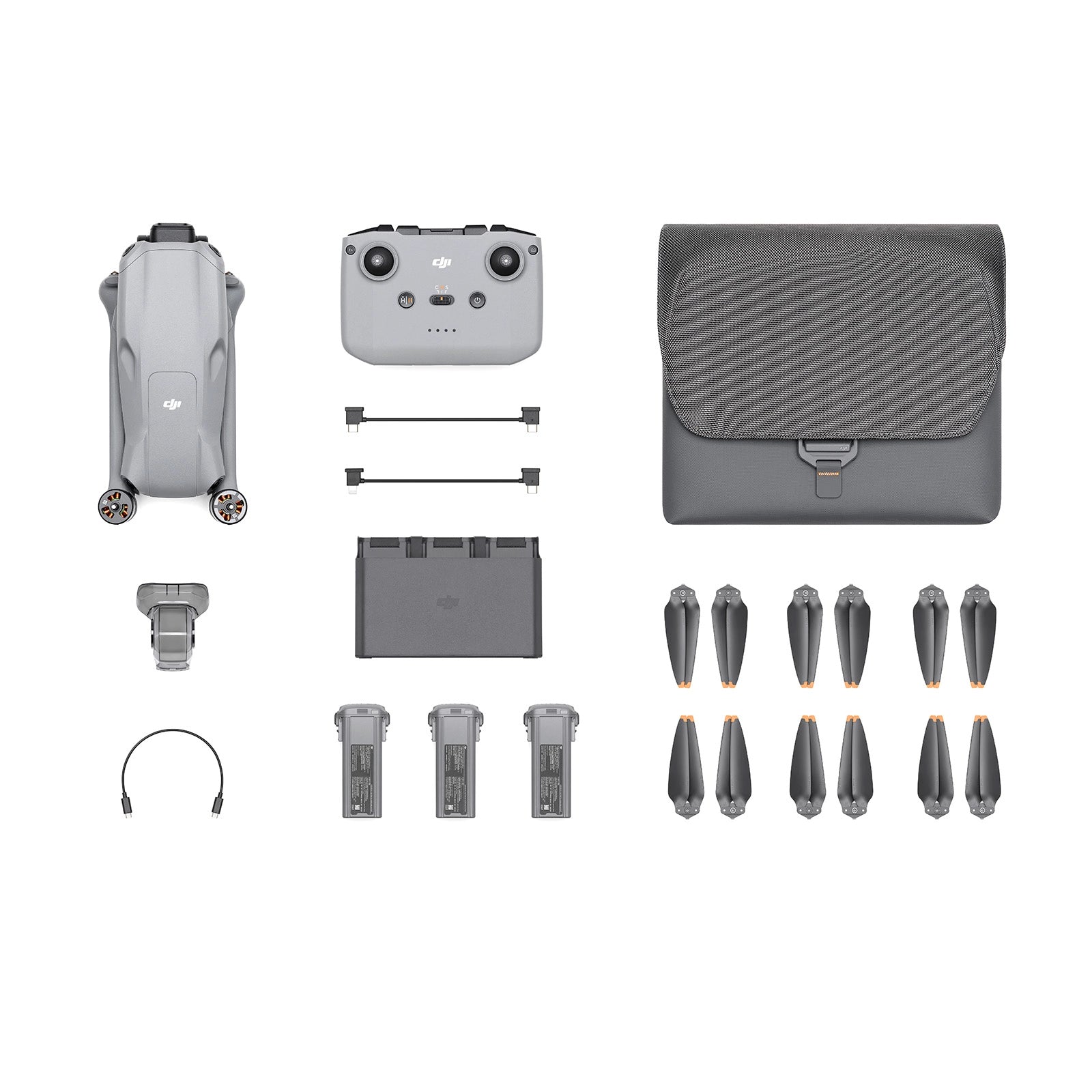 DJI Air 3 Fly More Combo with RC-N2 contents