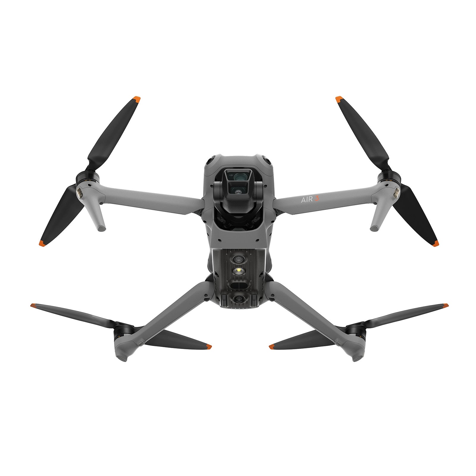 DJI Air 3 with propellers extended front angle 2