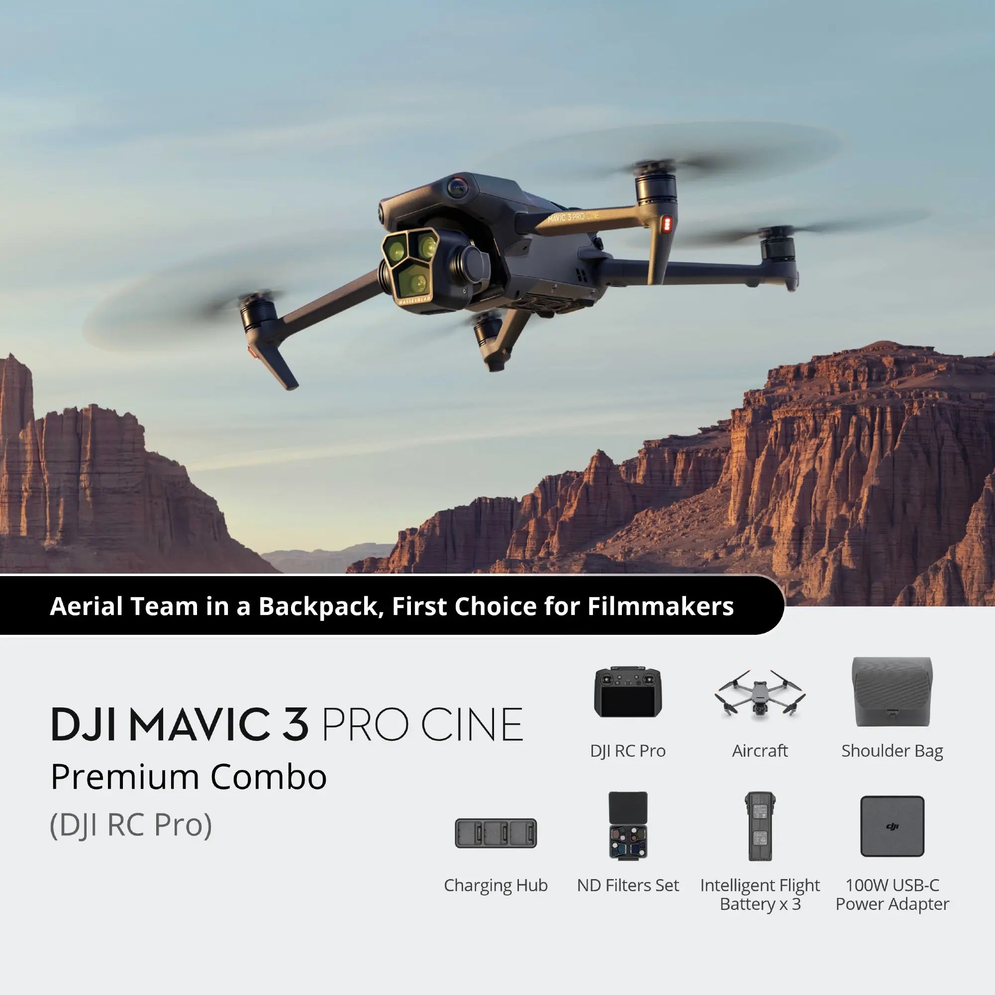DJI Mavic 3 Pro Cine Premium Combo with DJI RC Pro Remote