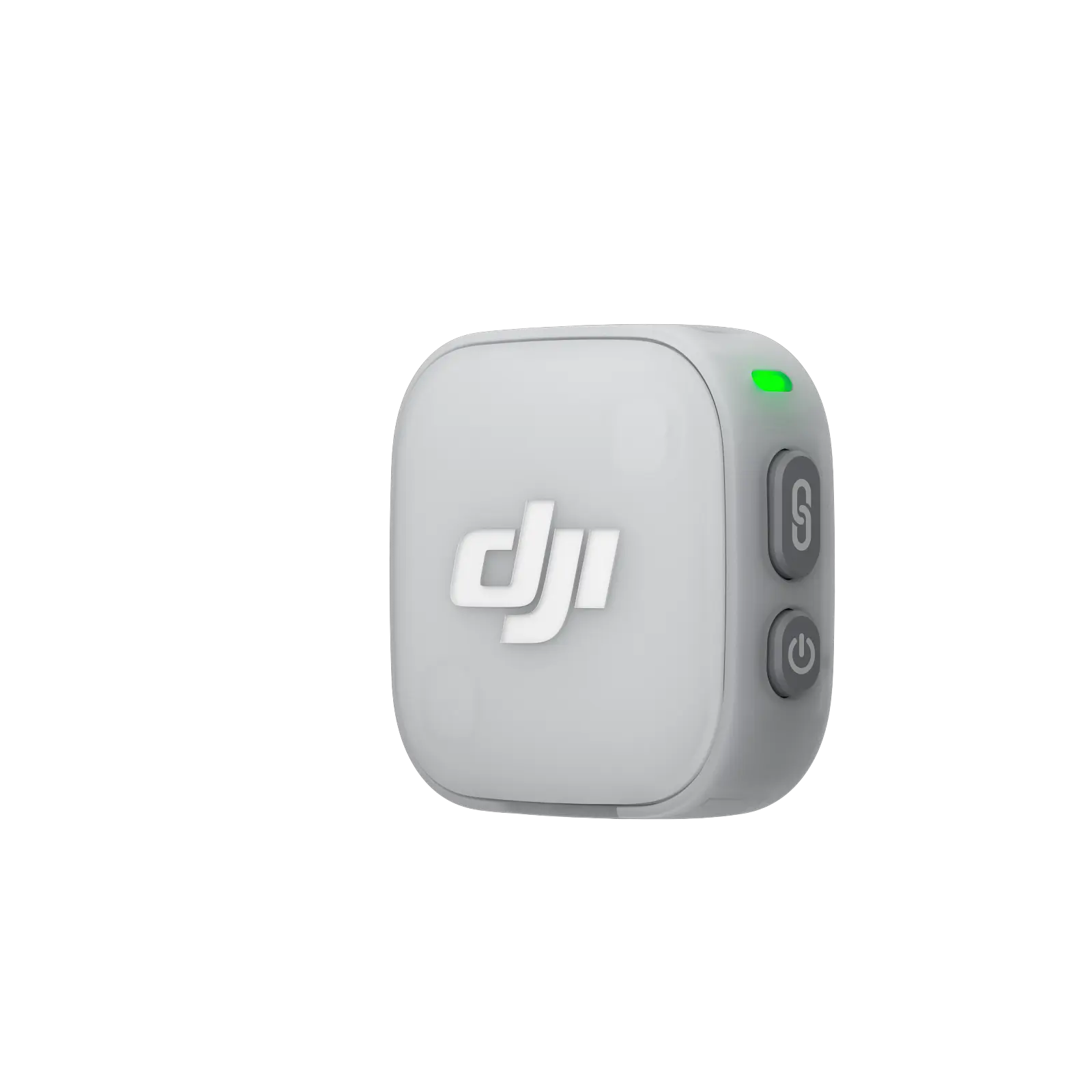 Gray device with DJI logo on a white background