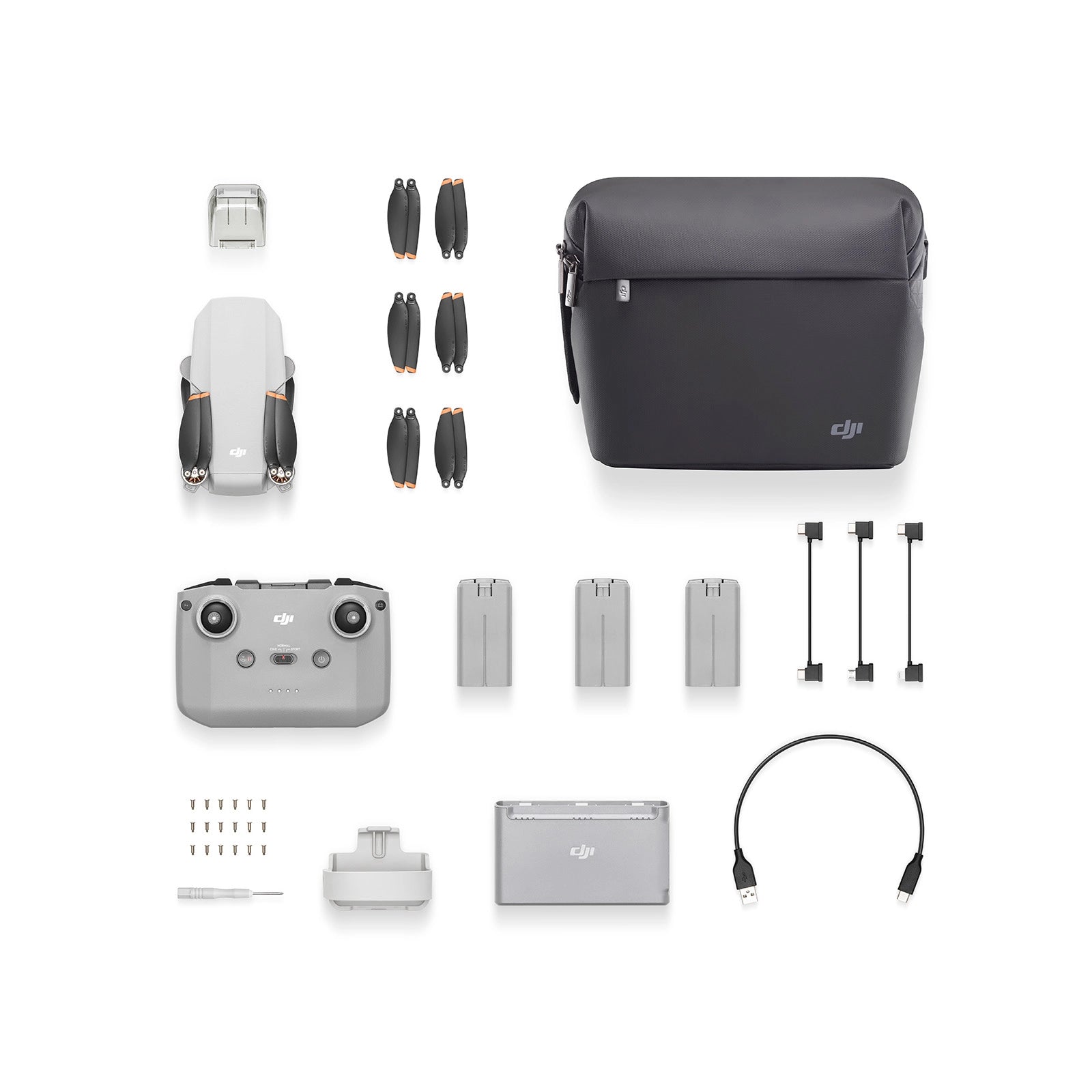 DJI Mini 2 SE Fly More Combo contents