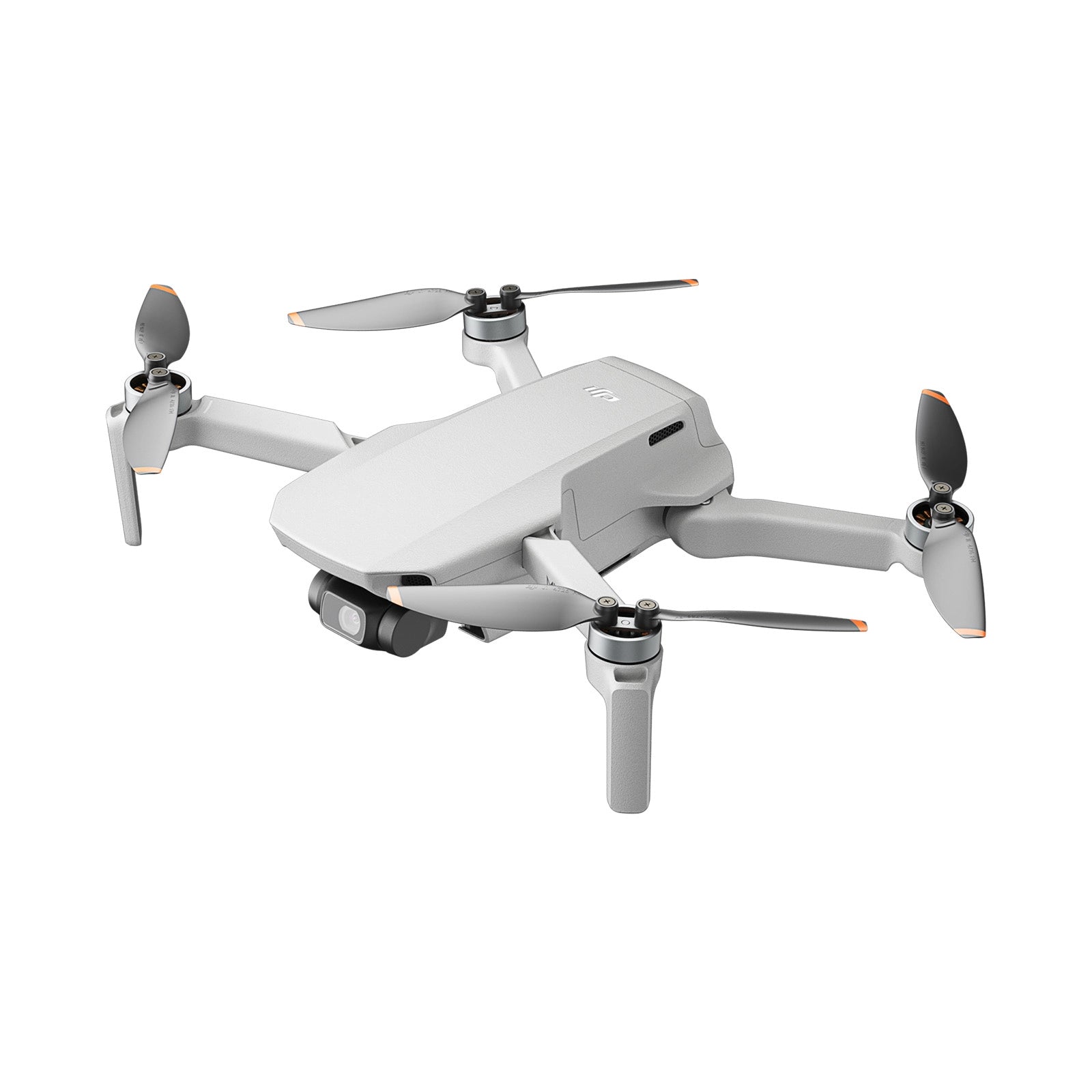 DJI Mini 2 SE Drone with propellers extended side angle