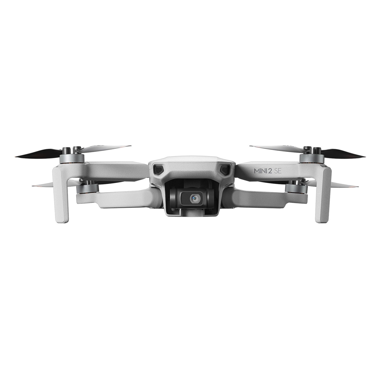 DJI Mini 2 SE Drone with propellers extended front angle