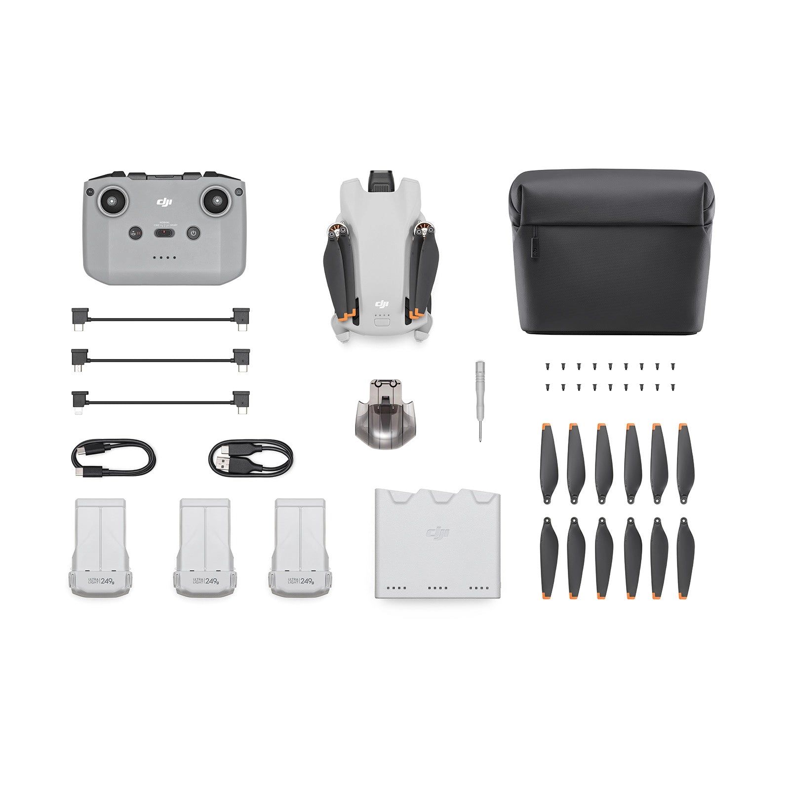 DJI Mini 3 Fly More Combo contents