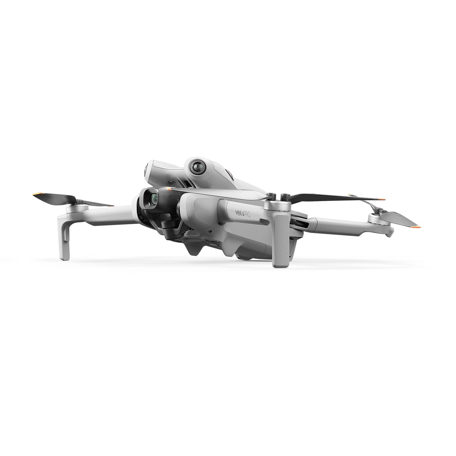 DJI Mini 4 Pro with propeller arms extended side angle