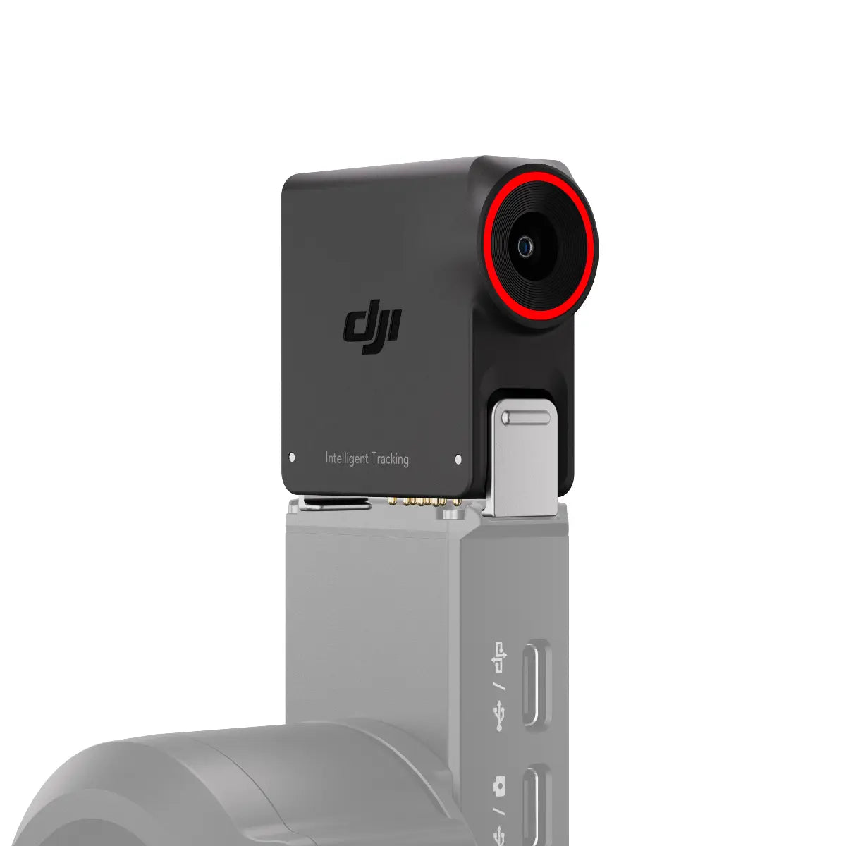 Camera with DJI logo on a white background