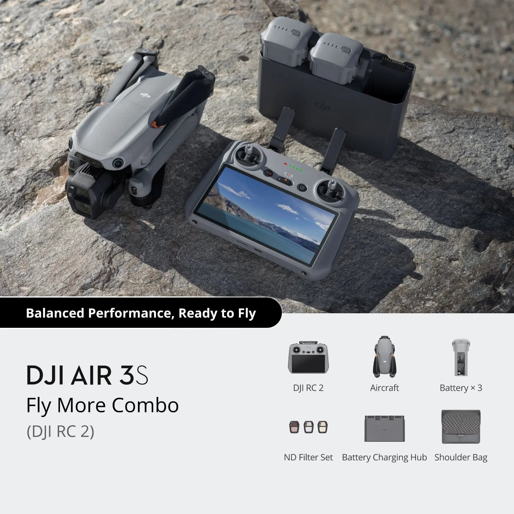 DJI Air 3S - Fly More Combo (DJI RC 2)