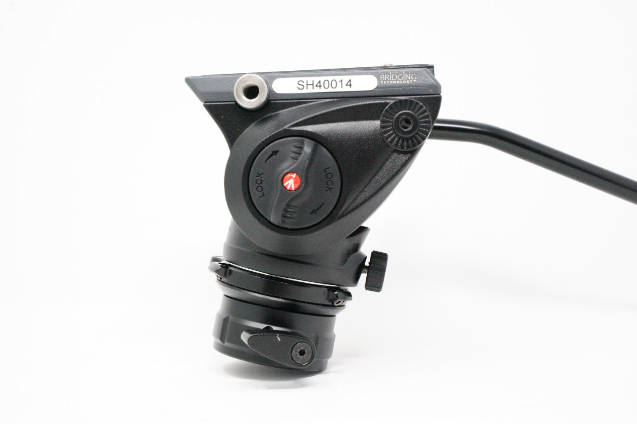 Used Manfrotto MVH500AH Video head with leveling plate